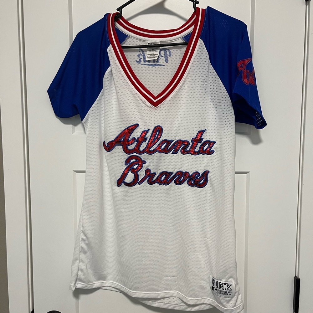 Jersey victorias secret pink atlanta braves baseball L. Smoke free home